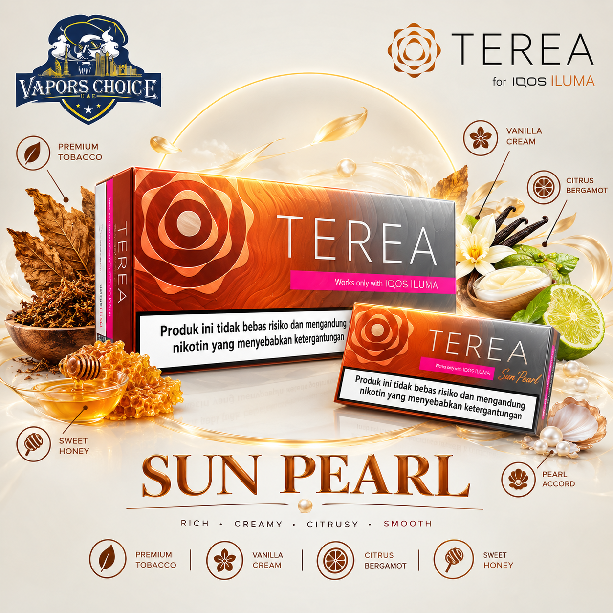 IQOS TEREA Sticks Indonesia (10 Packs) & Sun Pearl & UAE & Dubai