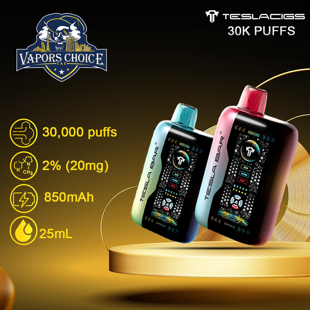 TESLA BAR XT 30K PUFFS DISPOSABLE VAPE 2end UAE Abu Dhabi & Dubai
