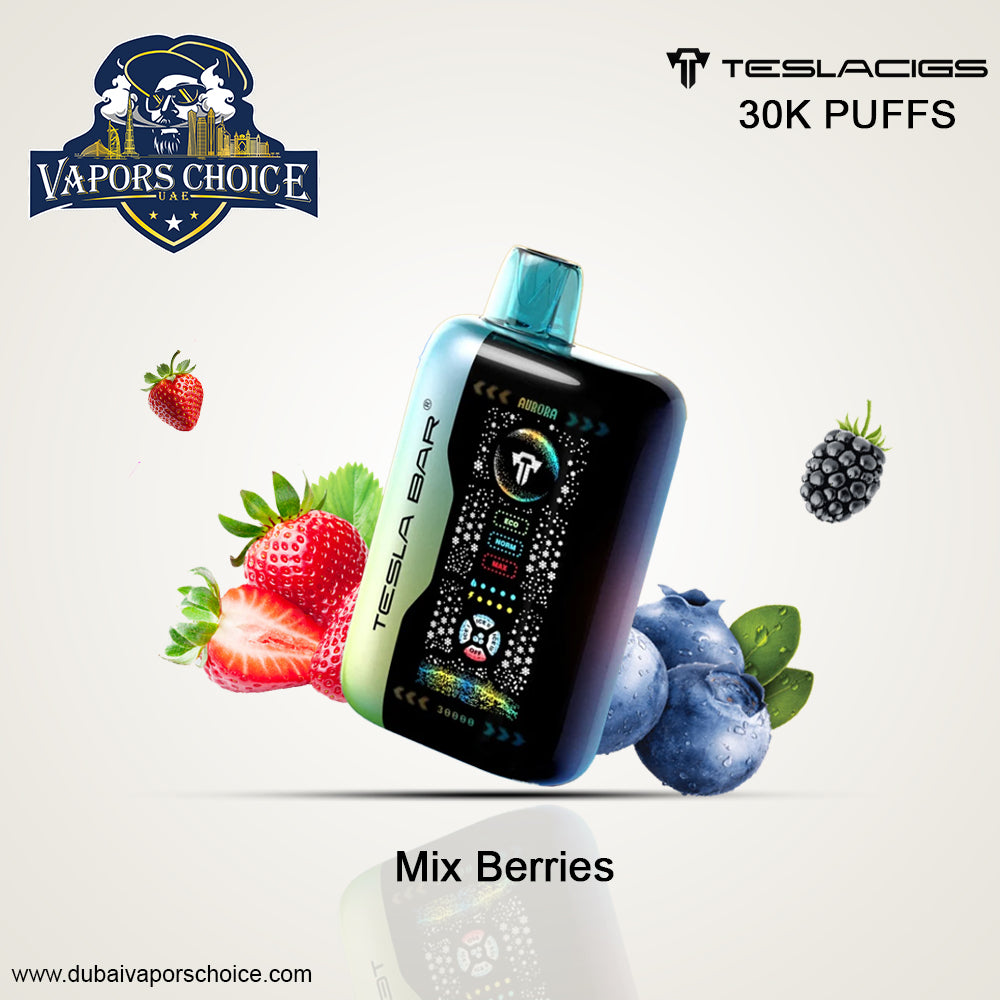 TESLA BAR XT 30K PUFFS DISPOSABLE VAPE Mix Berries UAE Al Ain