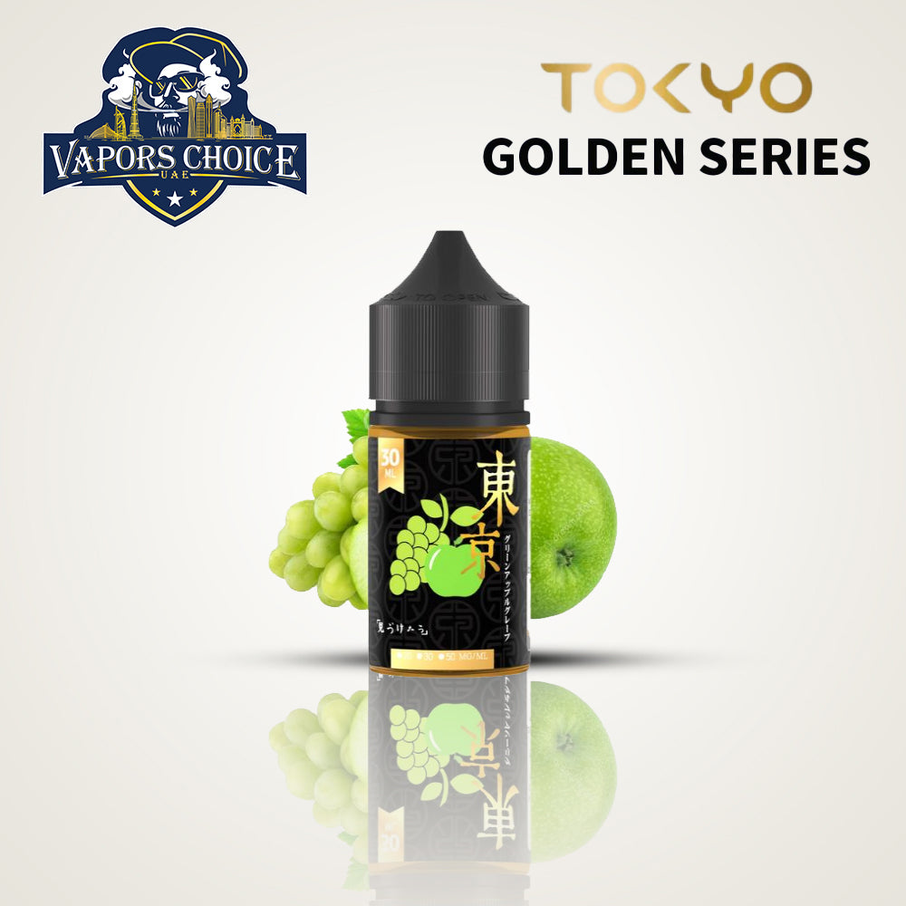 TOKYO E-JUICES SALTNIC 30ML GOLDEN SERIES Green Grape Apple UAE Al Ain 