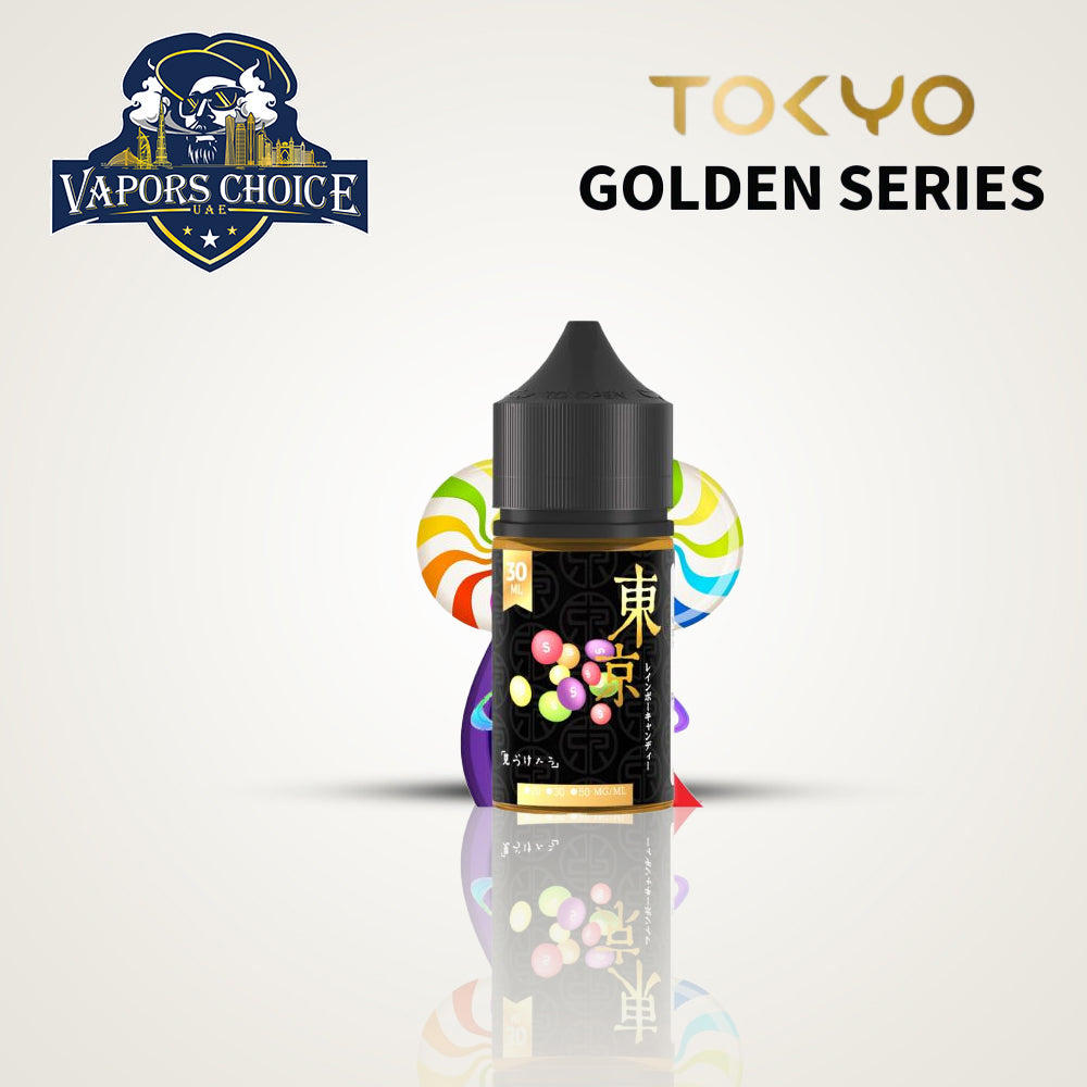 TOKYO E-JUICES SALTNIC 30ML GOLDEN SERIES Rainbow Candy UAE Al Ain 