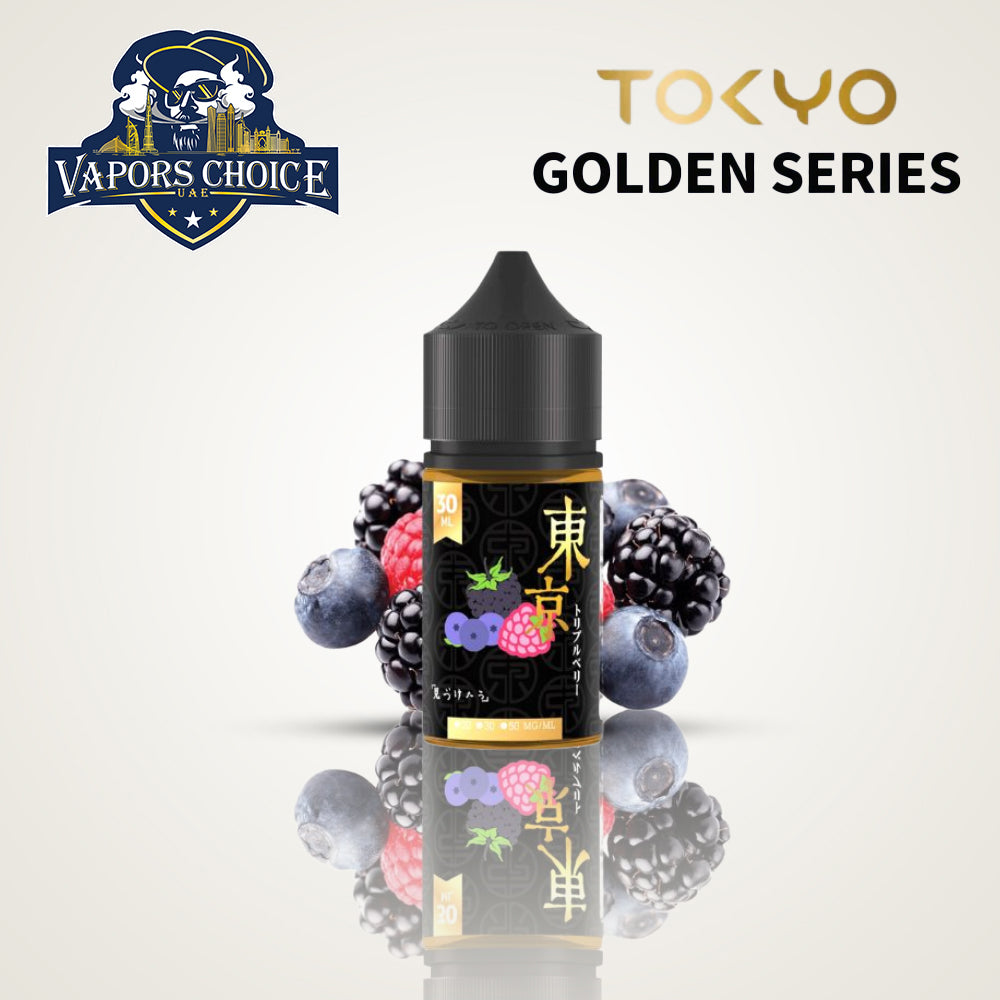TOKYO E-JUICES SALTNIC 30ML GOLDEN SERIES Triple Berries UAE Al Sharjah 