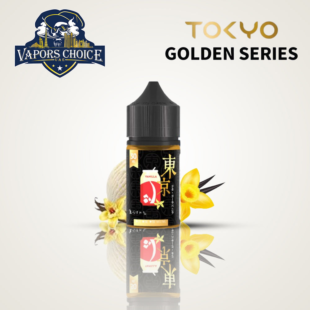 TOKYO E-JUICES SALTNIC 30ML GOLDEN SERIES Vanilla Cola UAE Abu Dhabi 
