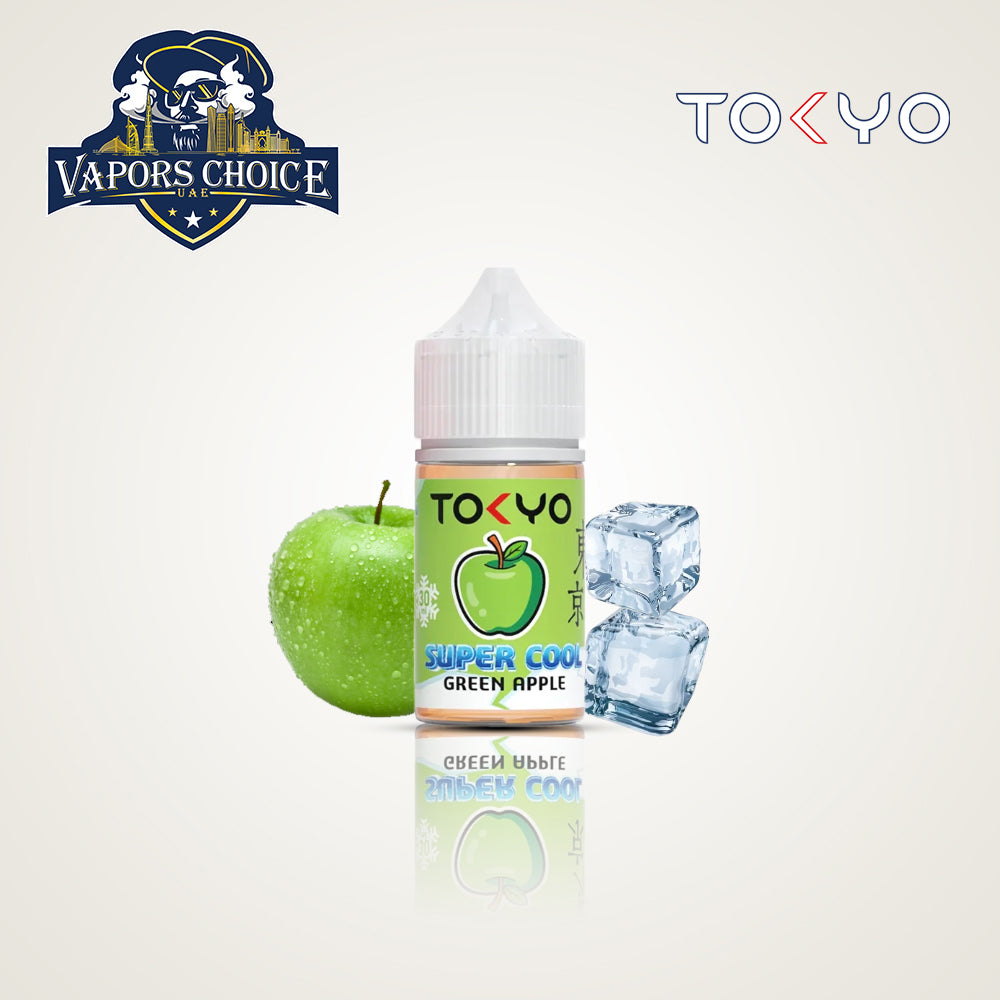 TOKYO E-JUICES SALTNIC 30ML SUPER COOL Green Apple UAE Sharjah