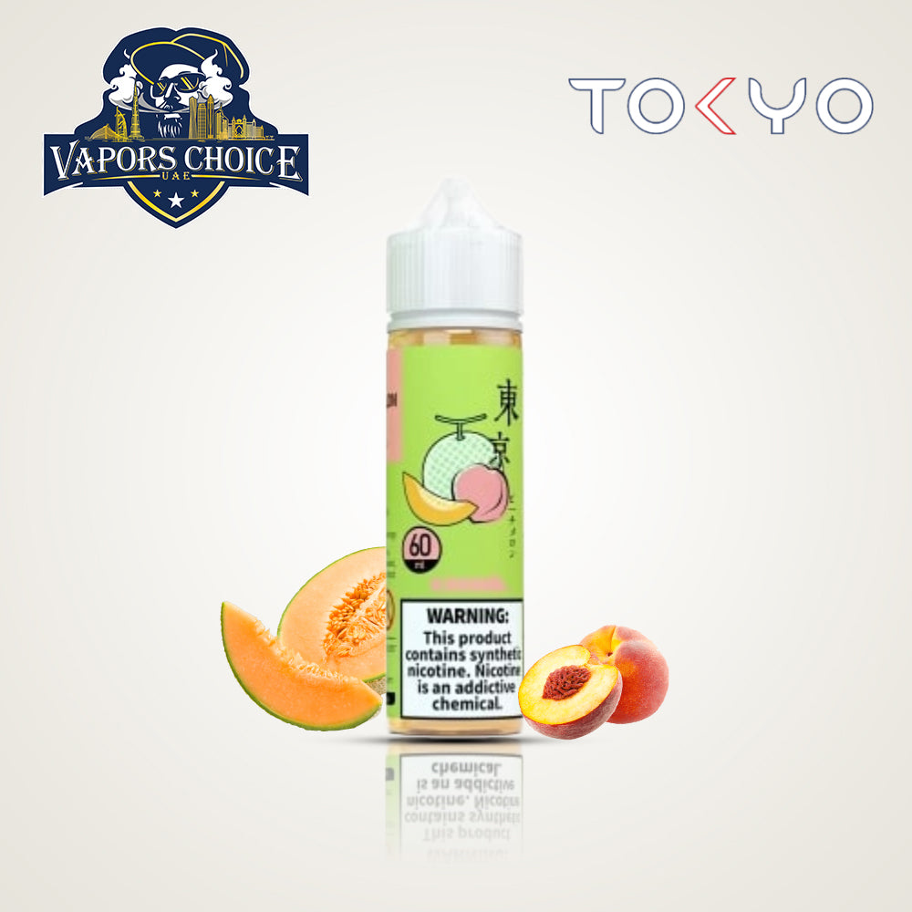 TOKYO E-Juices E-Liquids 60ML Iced Peach Melon UAE Abu Dhabi