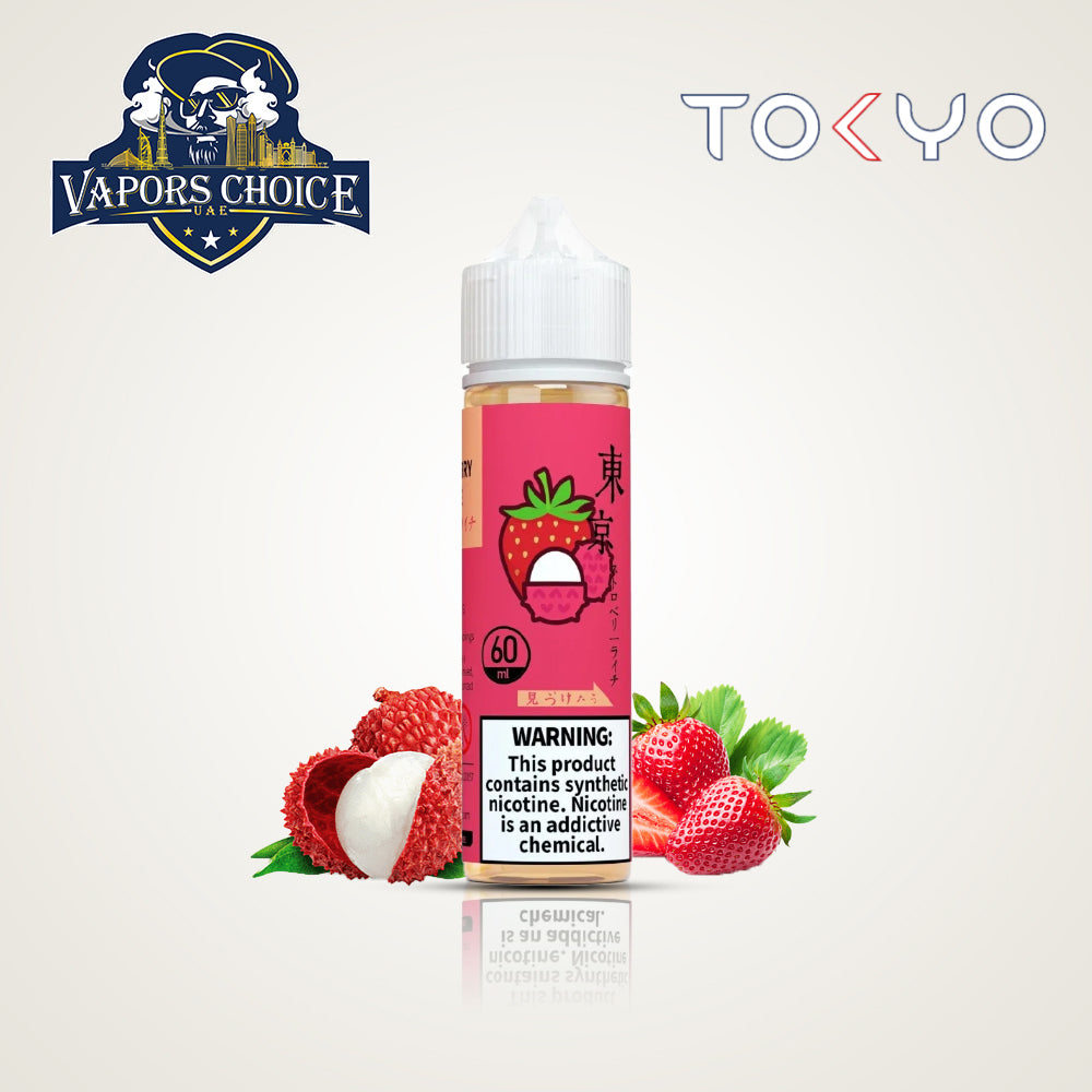 TOKYO E-Juices E-Liquids 60ML Iced Strawberry Lychee UAE Ajman