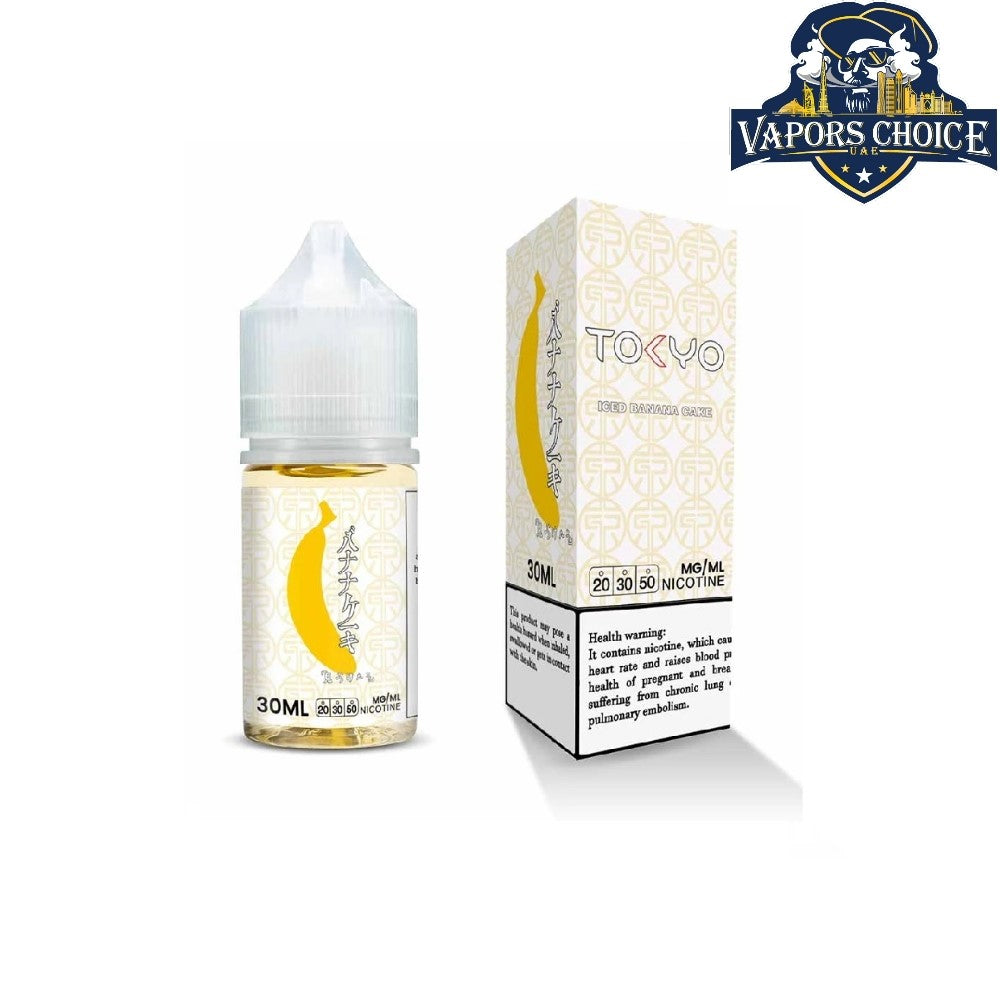 TOKYO E-JUICES SALTNIC 30ML CLASSIC SERIES Ice Banana Cake UAE Ajman