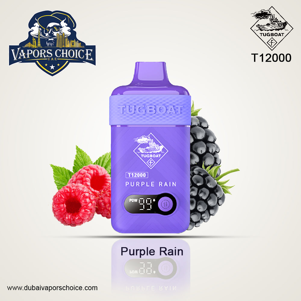 TUGBOAT T12000 (50mg) 12000 PUFFS - DISPOSABLE VAPE Purple Rain UAE Abu Dhabi & Al Sharjah