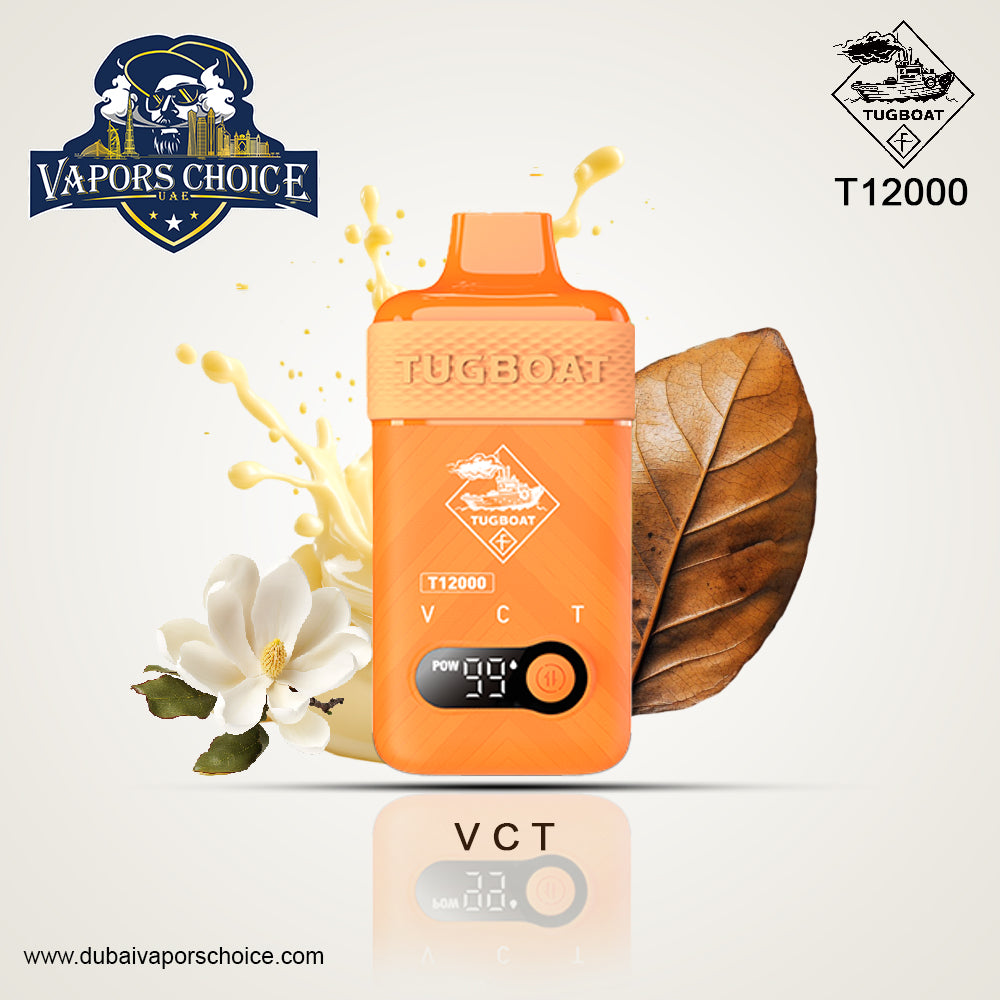 TUGBOAT T12000 (50mg) 12000 PUFFS - DISPOSABLE VAPE VCT UAE Dubai & Al Sharjah