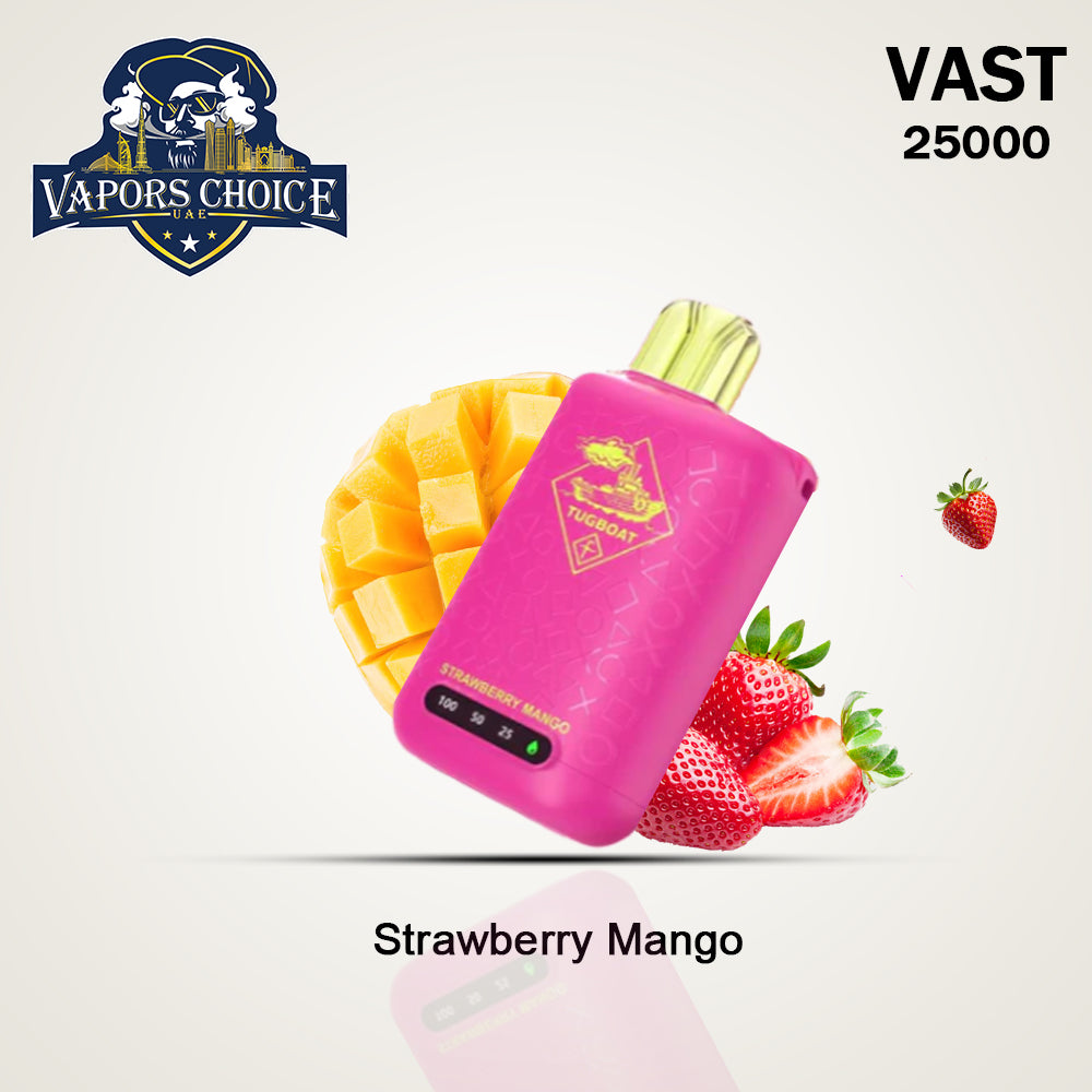 TUGBOAT VAST 25000 PUFFS DISPOSABLE VAPE Strawberry Mango UAE Abu Dhabi & Al Ain