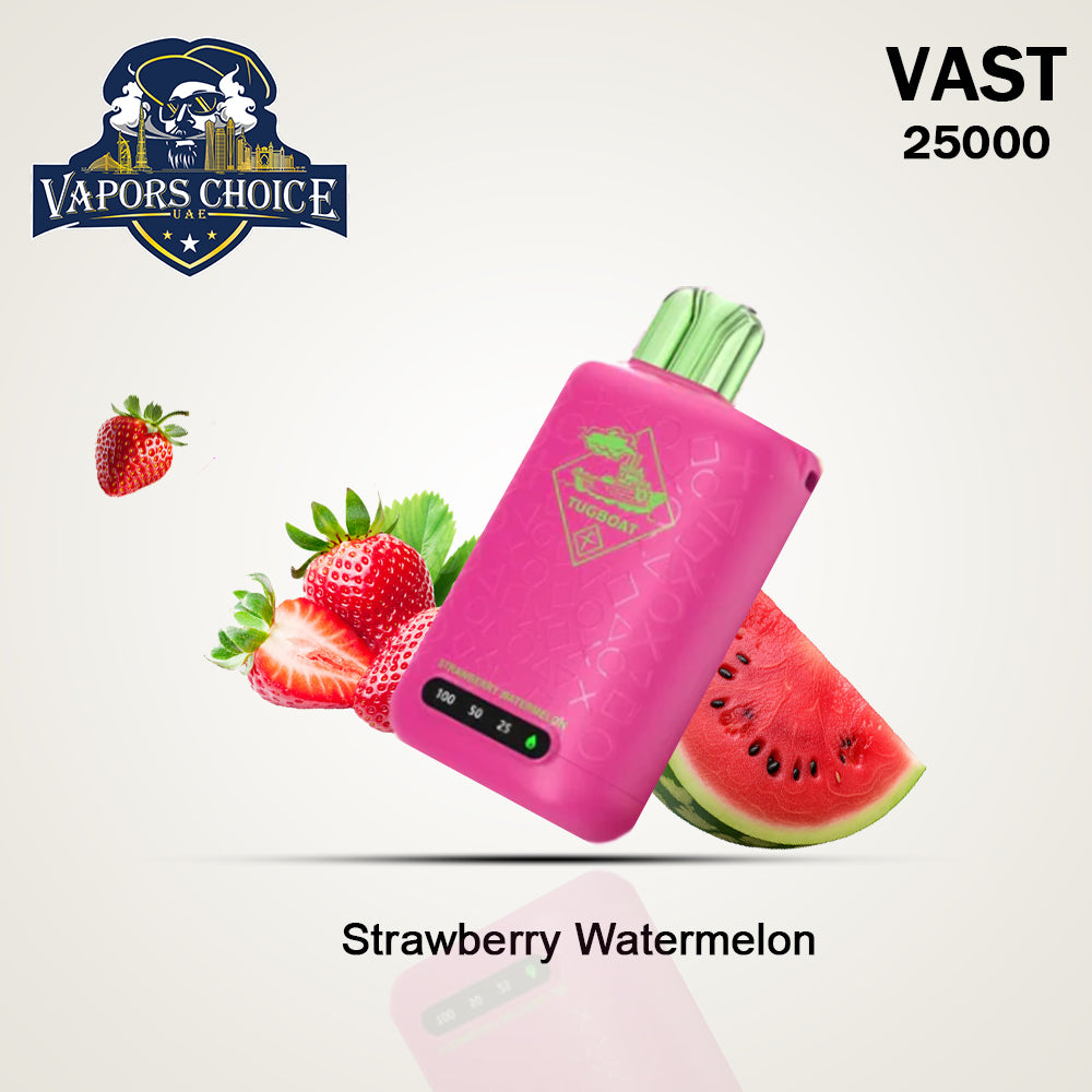 TUGBOAT VAST 25000 PUFFS DISPOSABLE VAPE Strawberry Watermelon UAE Abu Dhabi & Ajman