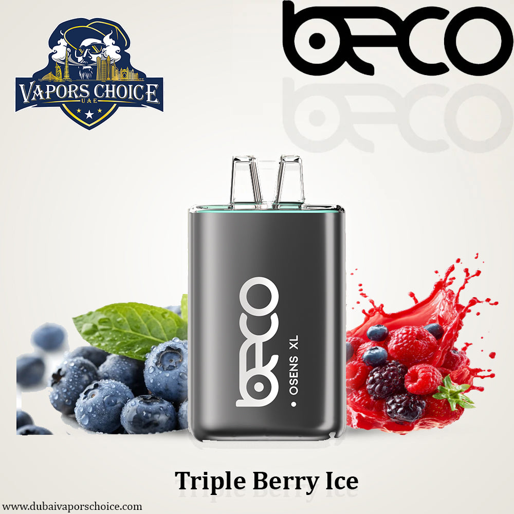 BECO OSENS XL (50mg) 10000 PUFFS—DISPOSABLE VAPE & Triple Berry Ice & UAE & Ajman 