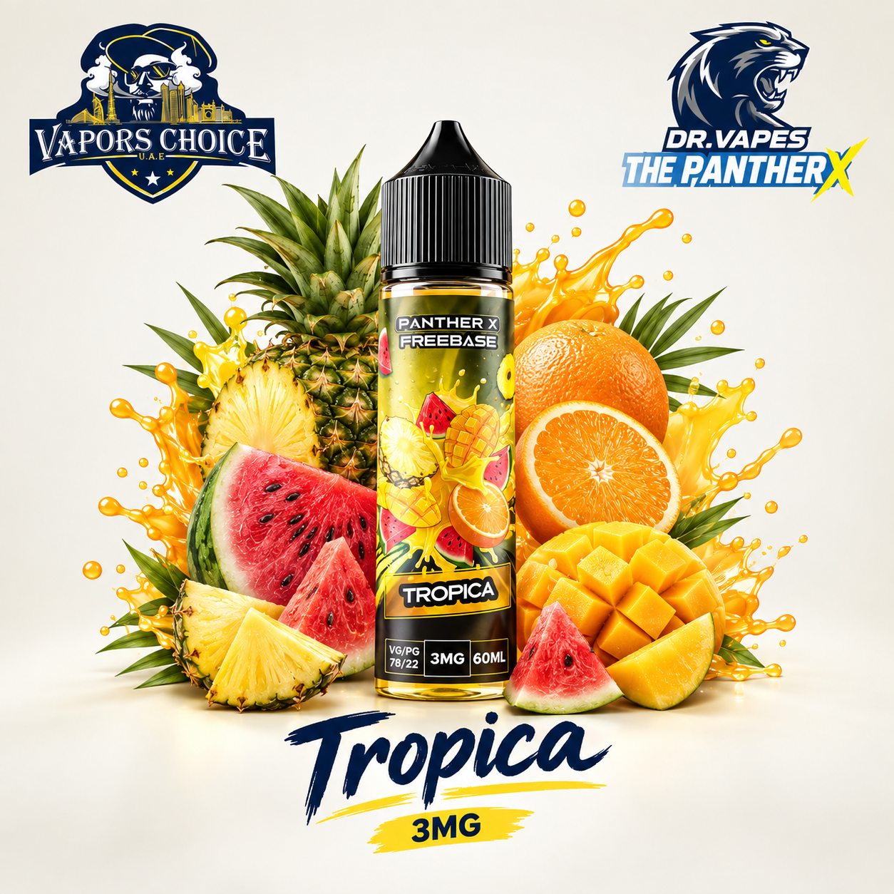 Dr Vapes The Panther X  - Freebase e-liquid 60ML & Tropica & UAE & Dubai