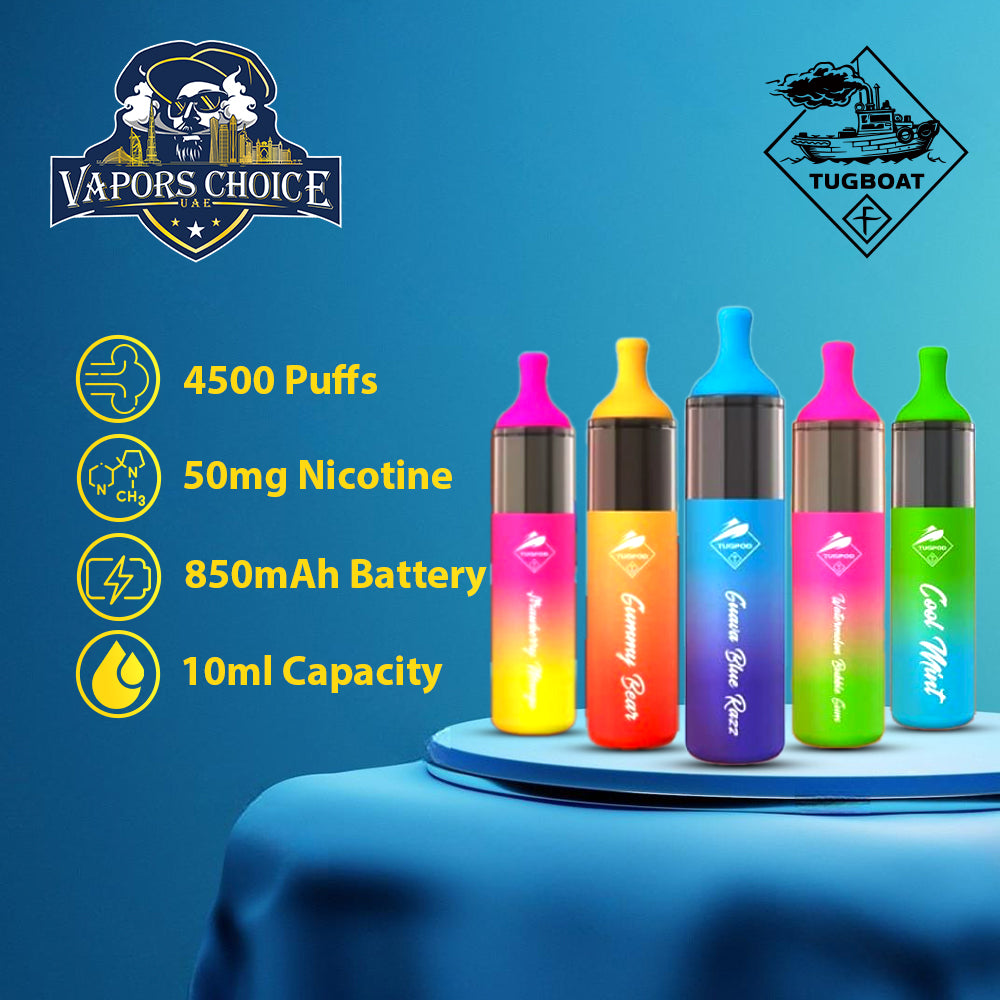 Tugboat EVO (50mg) 4500 PUFFS - DISPOSABLE VAPE UAE Abu Dhabi