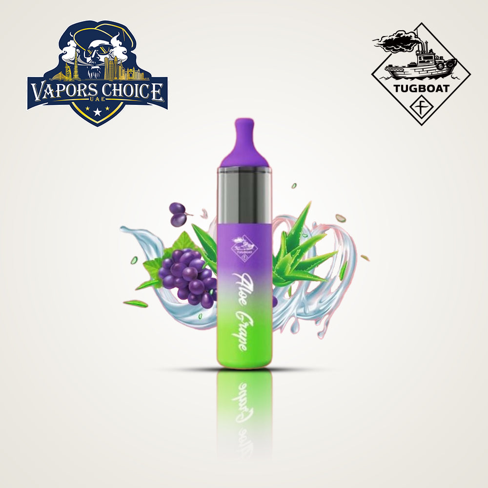 Tugboat EVO (50mg) 4500 PUFFS - DISPOSABLE VAPE Aloe Grape UAE Dubai