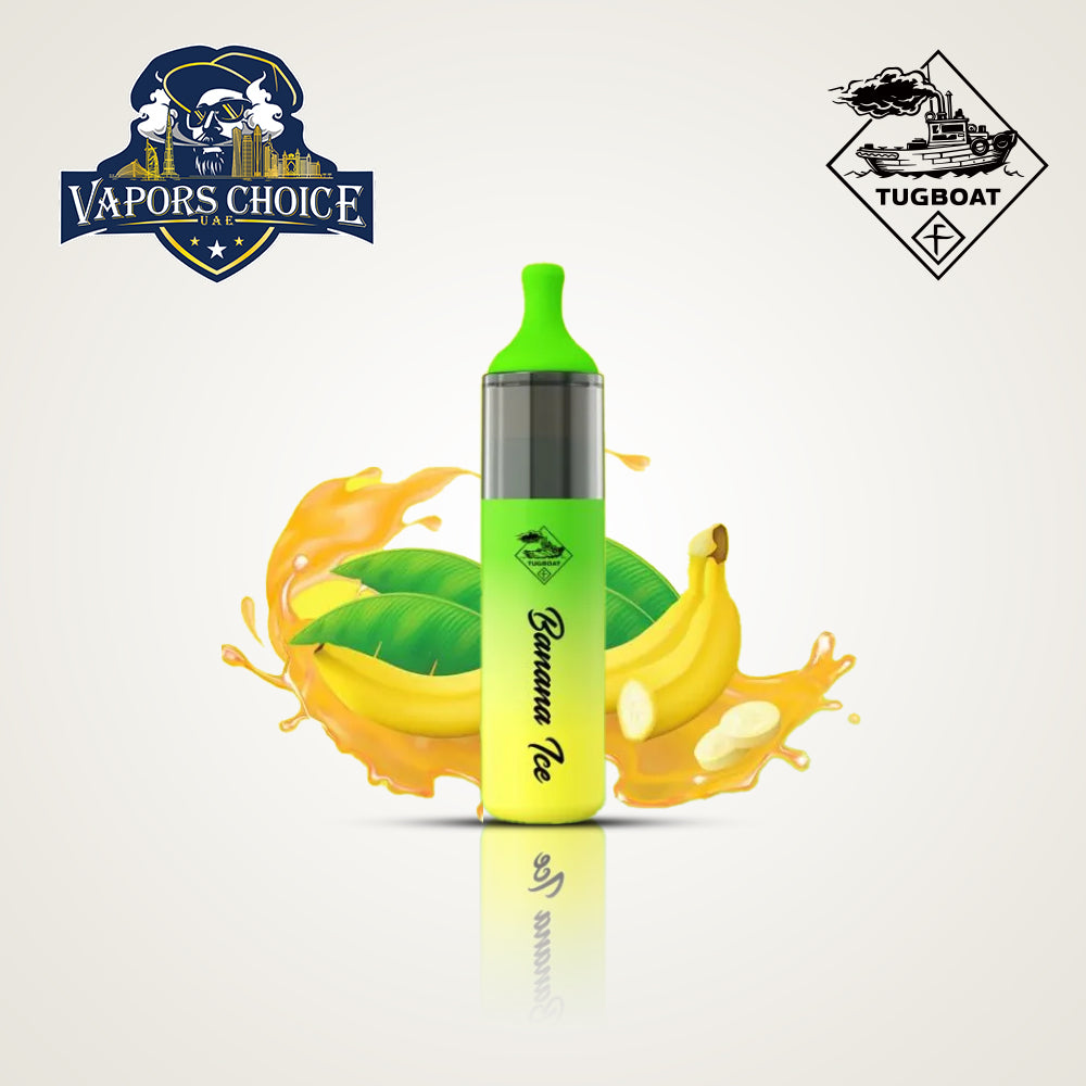 Tugboat EVO (50mg) 4500 PUFFS - DISPOSABLE VAPE Banana Ice UAE Ajman
