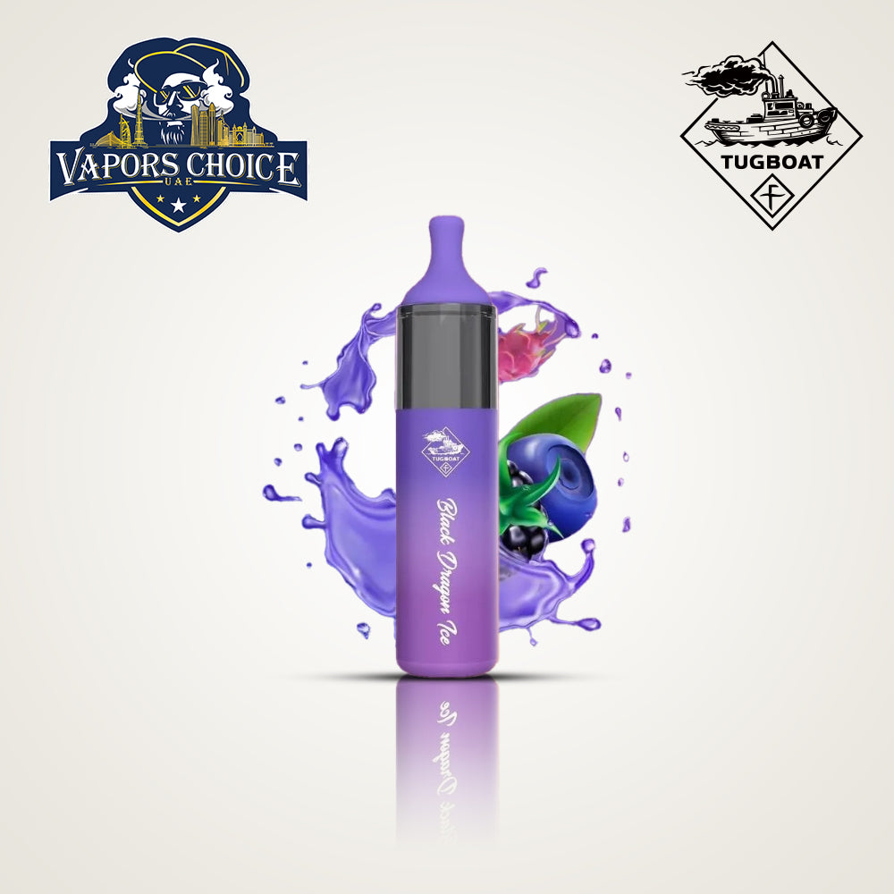 Tugboat EVO (50mg) 4500 PUFFS - DISPOSABLE VAPE Black Dragon Ice
