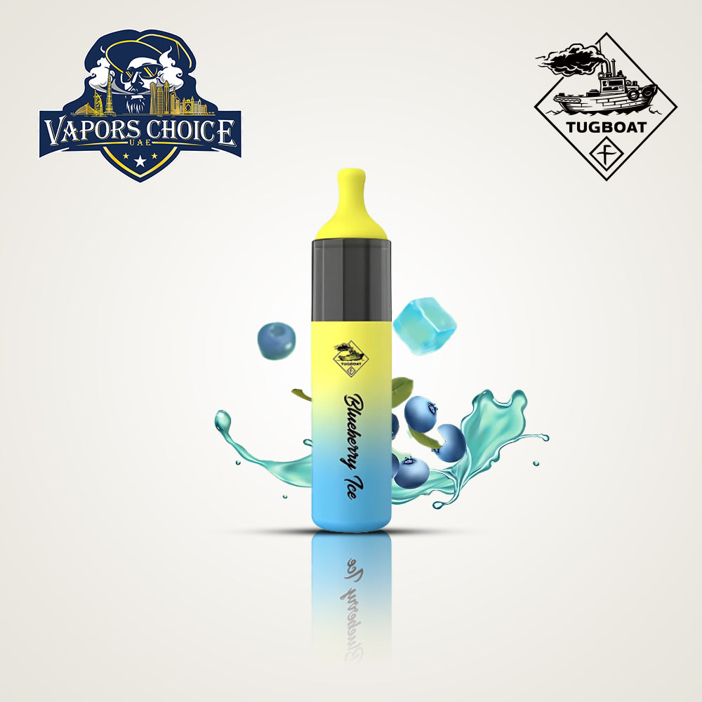 Tugboat EVO (50mg) 4500 PUFFS - DISPOSABLE VAPE Blueberry Ice UAE Abu Dhabi