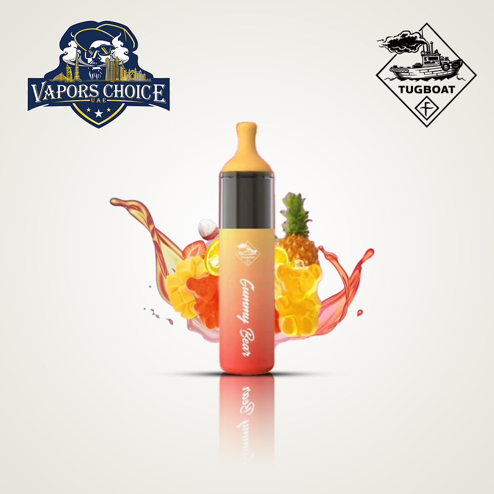 Tugboat EVO (50mg) 4500 PUFFS - DISPOSABLE VAPE Gummy Bear UAE Ajman