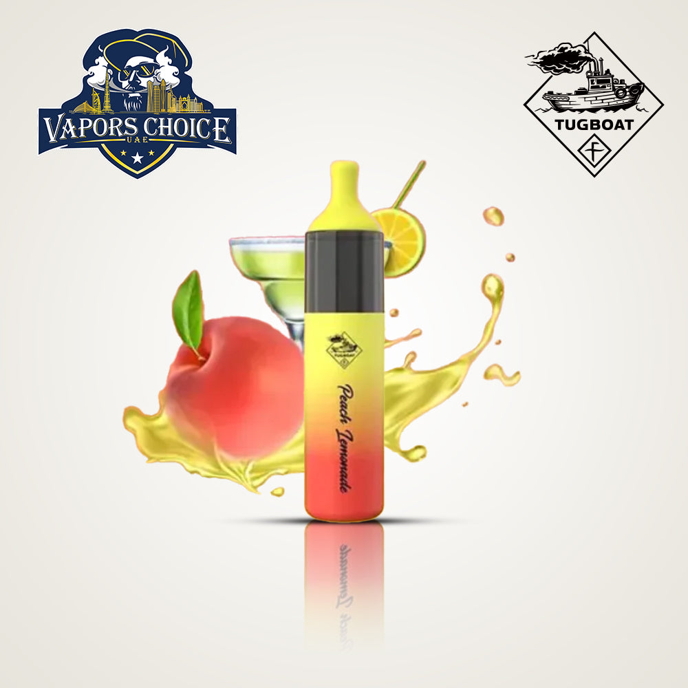 Tugboat EVO (50mg) 4500 PUFFS - DISPOSABLE VAPE Peach Lemonade UAE Sharjah