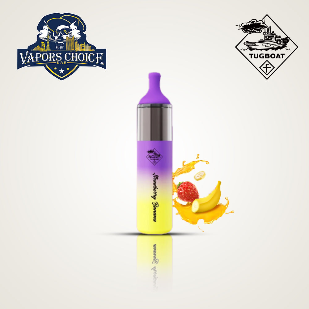 Tugboat EVO (50mg) 4500 PUFFS - DISPOSABLE VAPE Strawberry Banana UAE Fujairah