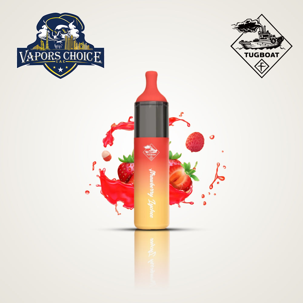 Tugboat EVO (50mg) 4500 PUFFS - DISPOSABLE VAPE Strawberry Lychee UAE Al Ain