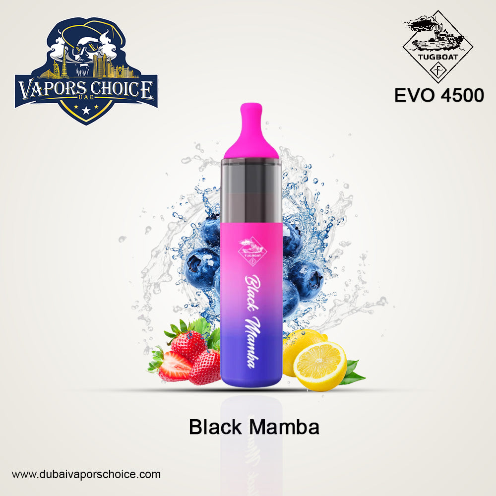 Tugboat EVO (50mg) 4500 PUFFS DISPOSABLE VAPE Black Mamba UAE Abu Dhabi