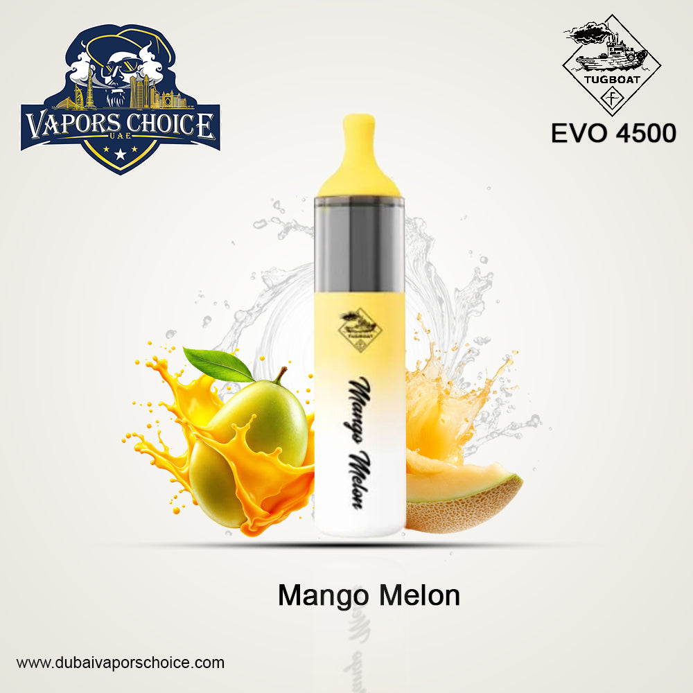 Tugboat EVO (50mg) 4500 PUFFS DISPOSABLE VAPE Mango Melon UAE Abu Dhabi & Dubai