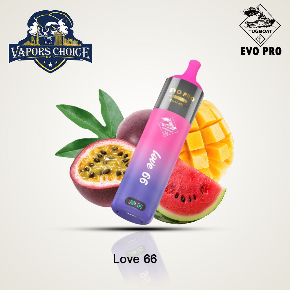 Tugboat EVO PRO (50mg) 15000 PUFFS - DISPOSABLE VAPE Love 66 UAE Al Ain