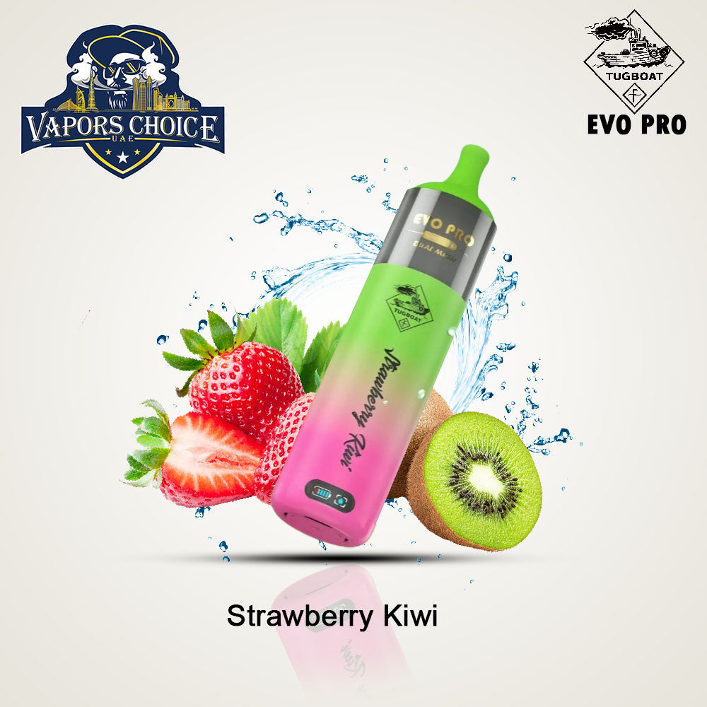 Tugboat EVO PRO (50mg) 15000 PUFFS - DISPOSABLE VAPE Strawberry Kiwi UAE Abu Dhabi & Ajman