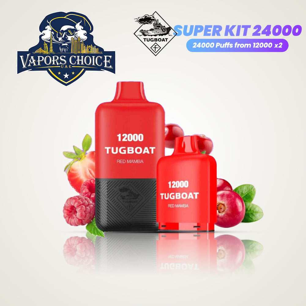 Tugboat Super Kit 24000 Puffs (50mg) Disposable Vape Red Mamba UAE Ajman