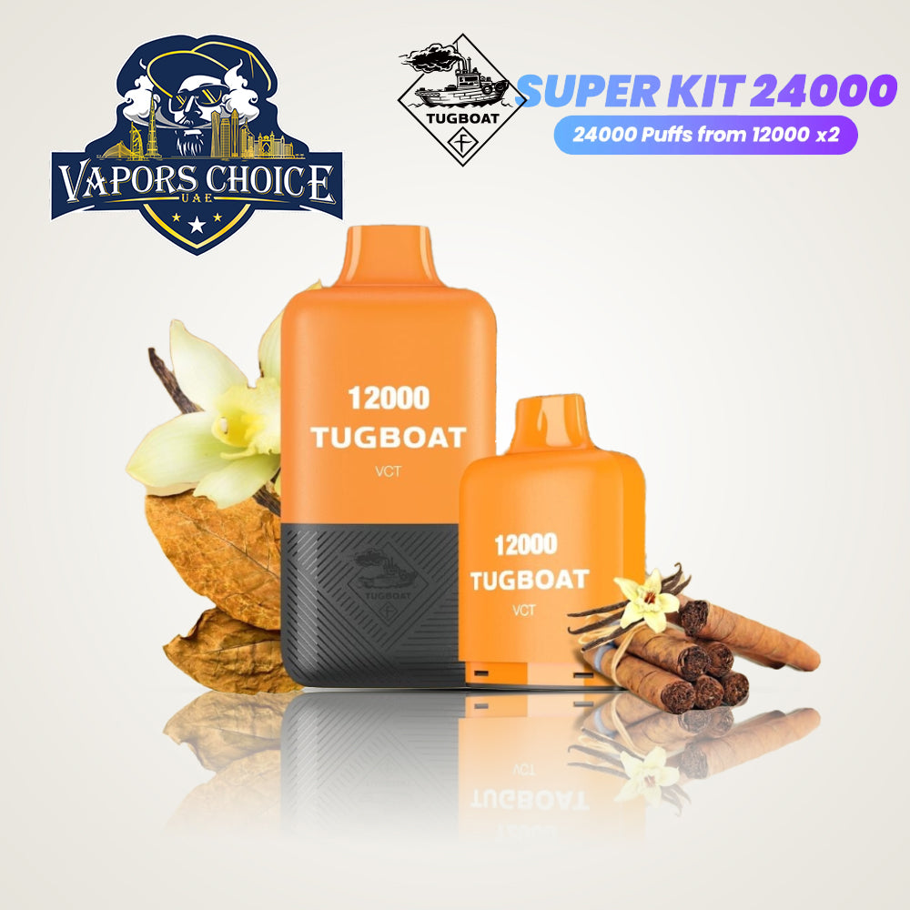 Tugboat Super Kit 24000 Puffs (50mg) Disposable Vape VCT UAE Al Ain