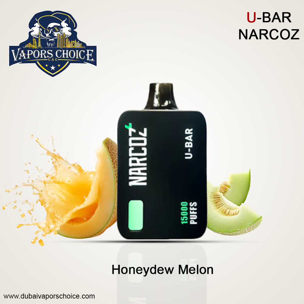 U-Bar Narcoz 15000 Puffs Disposable Vape Honeydew Melon UAE Abu Dhabi & Dubai