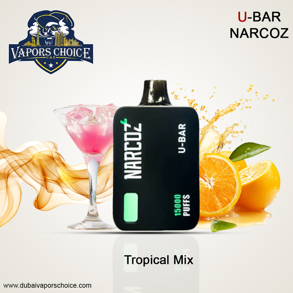 U-Bar Narcoz 15000 Puffs Disposable Vape Tropical Min UAE Dubai & Abu Dhabi