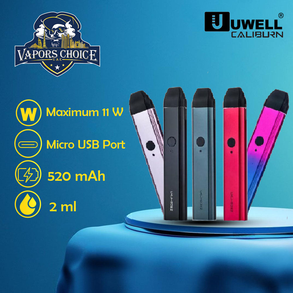 UWELL CALIBURN Pod System 11W - Vapors Choice UAE UWELL CALIBURN Pod System 11W - Vapors Choice UAE