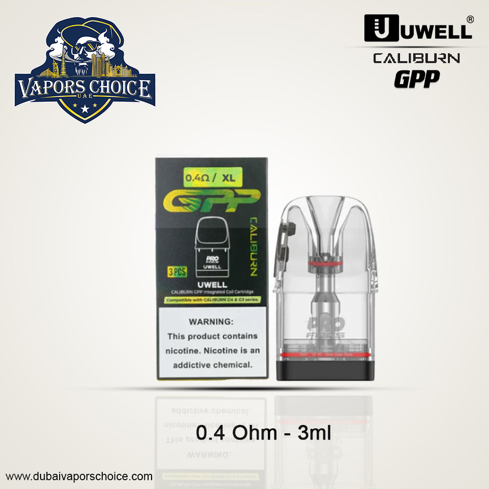 UWELL CALIBURN GPP Pods with Integrated Coil 3 Pc/Pack 0.4 UAE Abu Dhabi