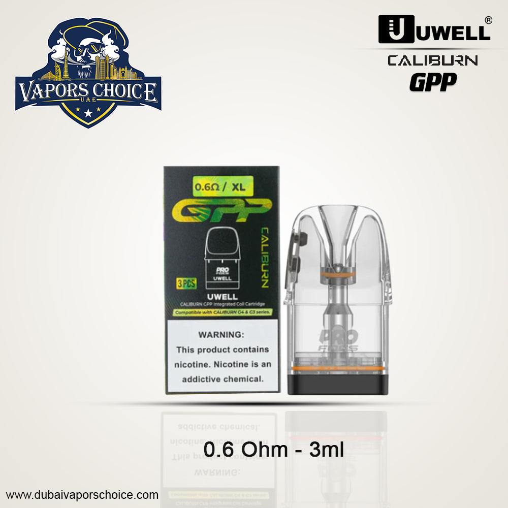 UWELL CALIBURN GPP Pods with Integrated Coil 3 Pc/Pack 0.6 UAE Abu Dhabi