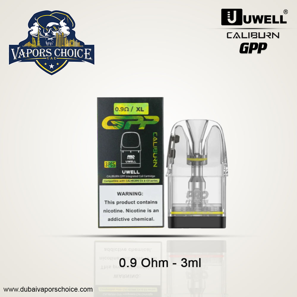 UWELL CALIBURN GPP Pods with Integrated Coil 3 Pc/Pack 0.9 UAE Abu Dhabi