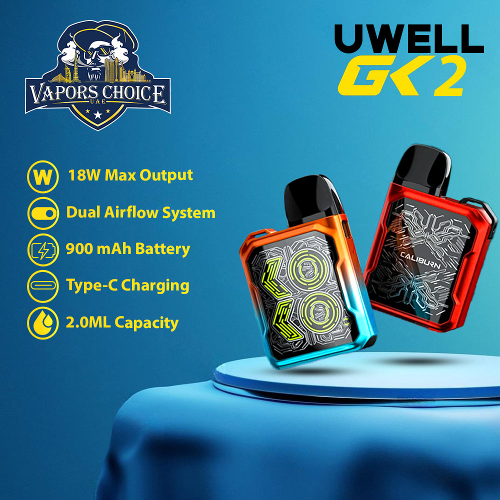 UWELL Caliburn GK2 Pod System 18W 690mAh UAE Dubai