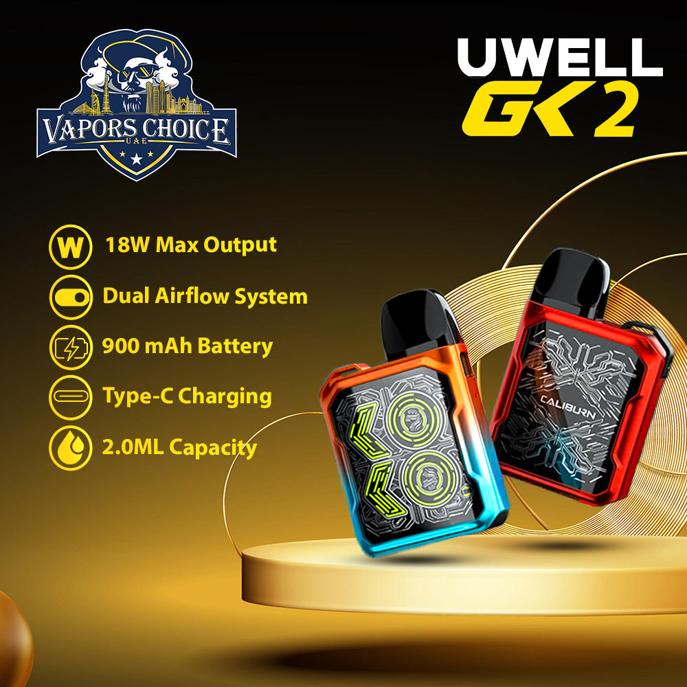 UWELL Caliburn GK2 Pod System 18W 690mAh UAE Abu Dhabi