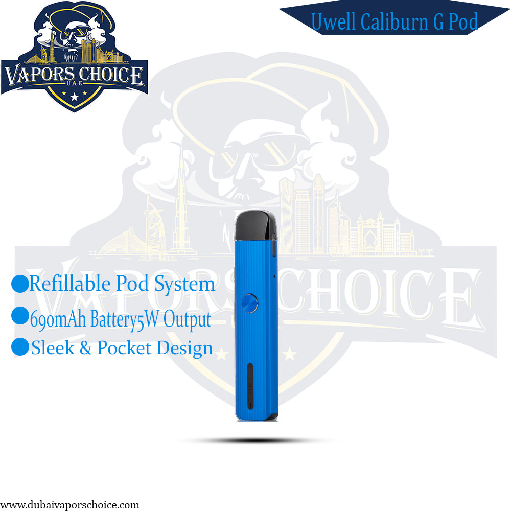 Uwell Caliburn G Pod System 690mAh - 15W - Vapors Choice UAE Uwell Caliburn G Pod System 690mAh - 15W - Vapors Choice UAE