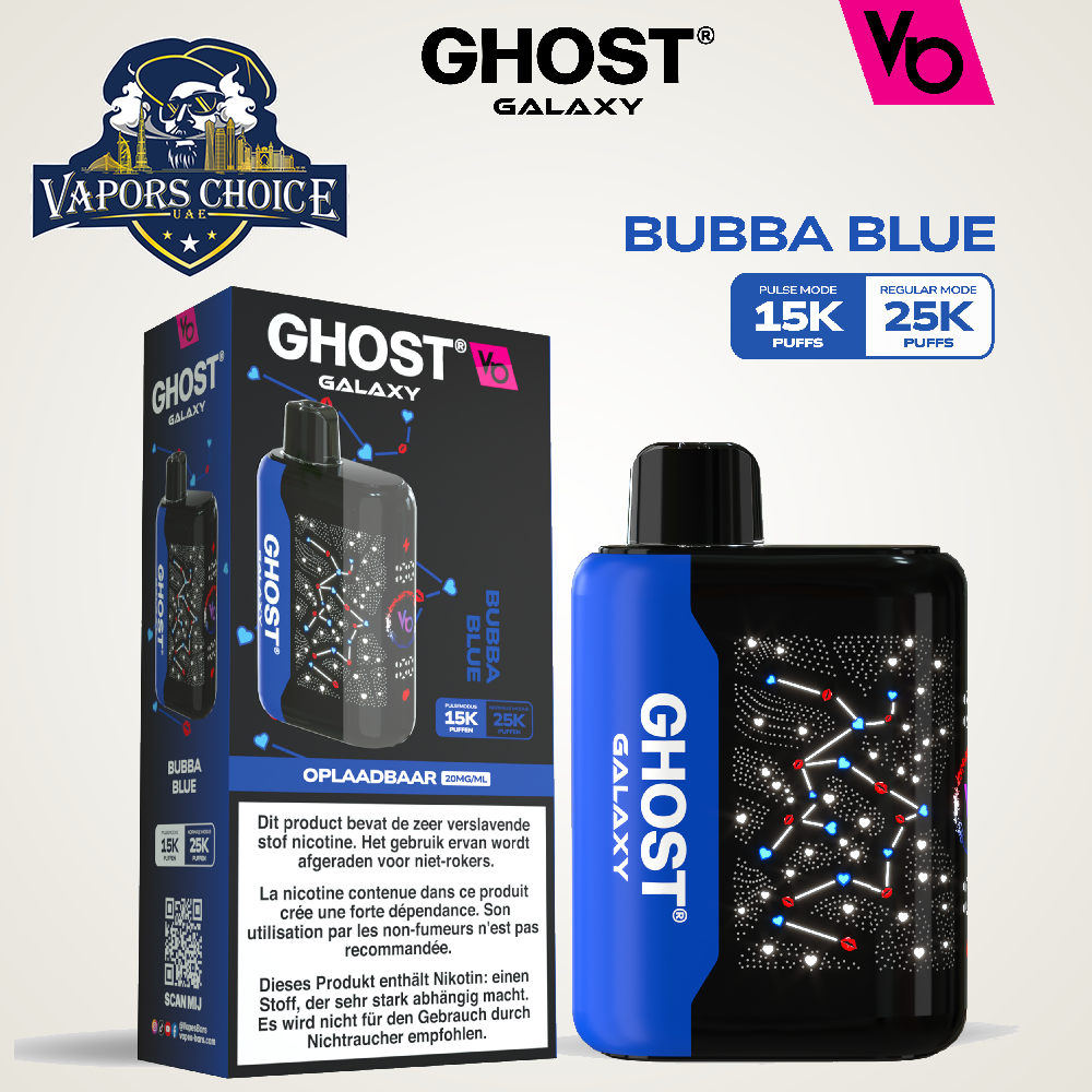 VAPES BAR GHOST GALAXY (20MG) 25000 PUFFS - DISPOSABLE VAPE