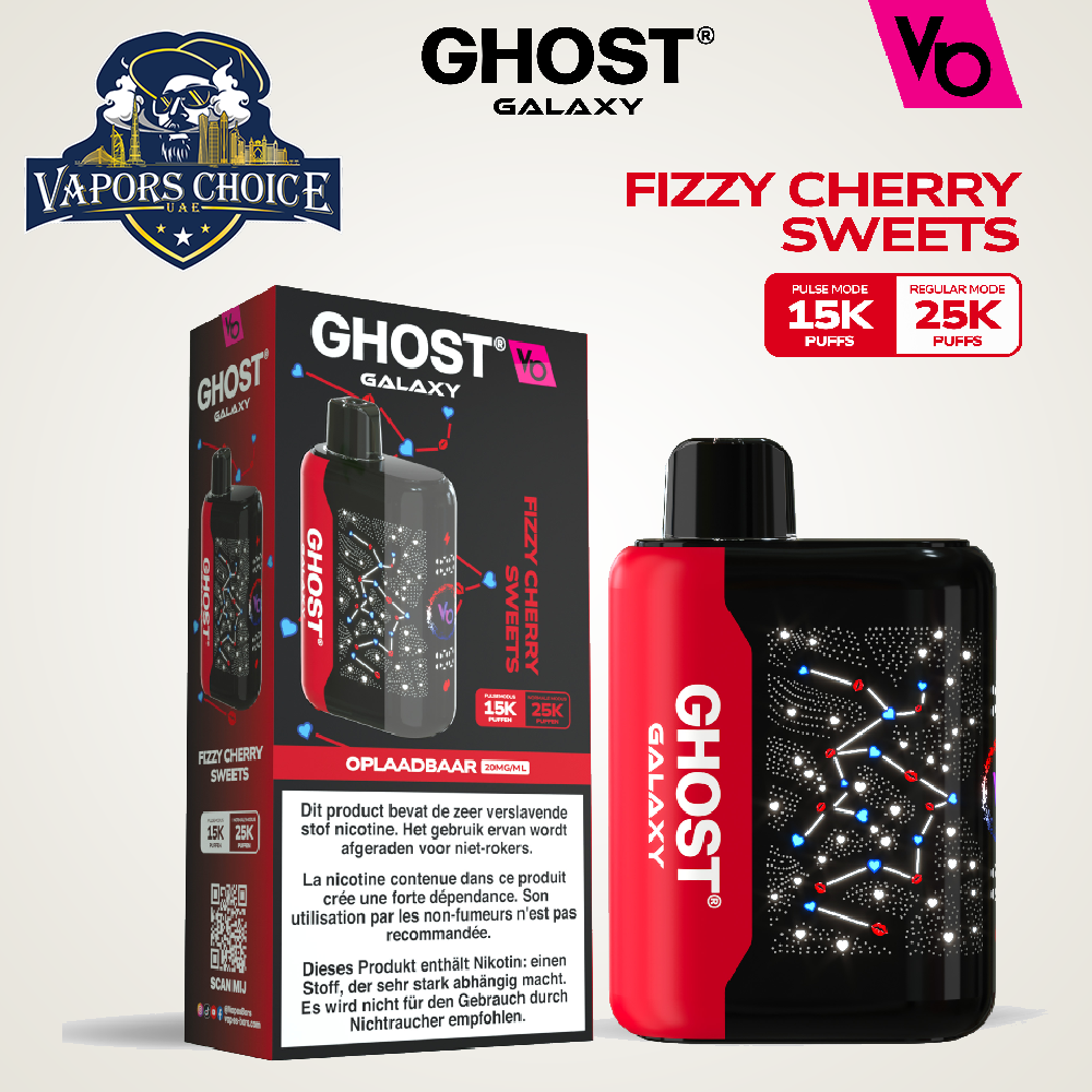 VAPES BAR GHOST GALAXY (20MG) 25000 PUFFS - DISPOSABLE VAPE