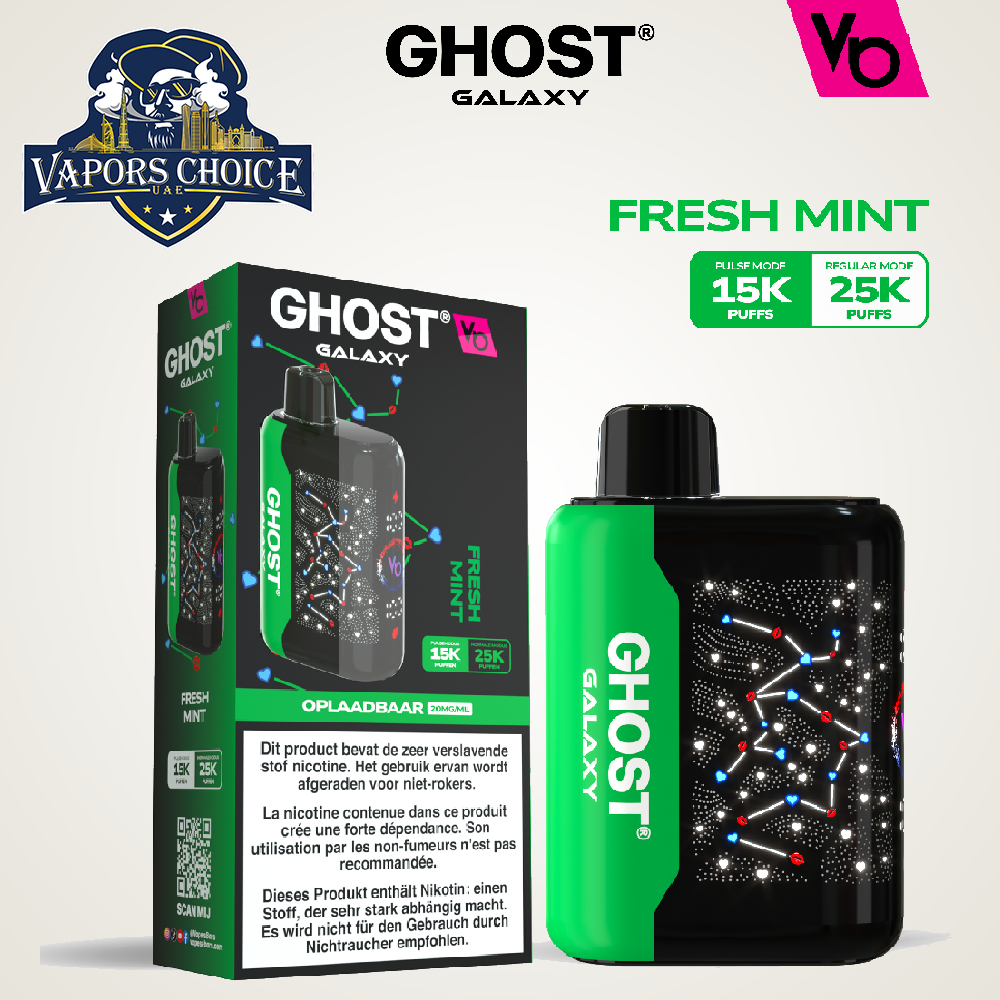 VAPES BAR GHOST GALAXY (20MG) 25000 PUFFS - DISPOSABLE VAPE