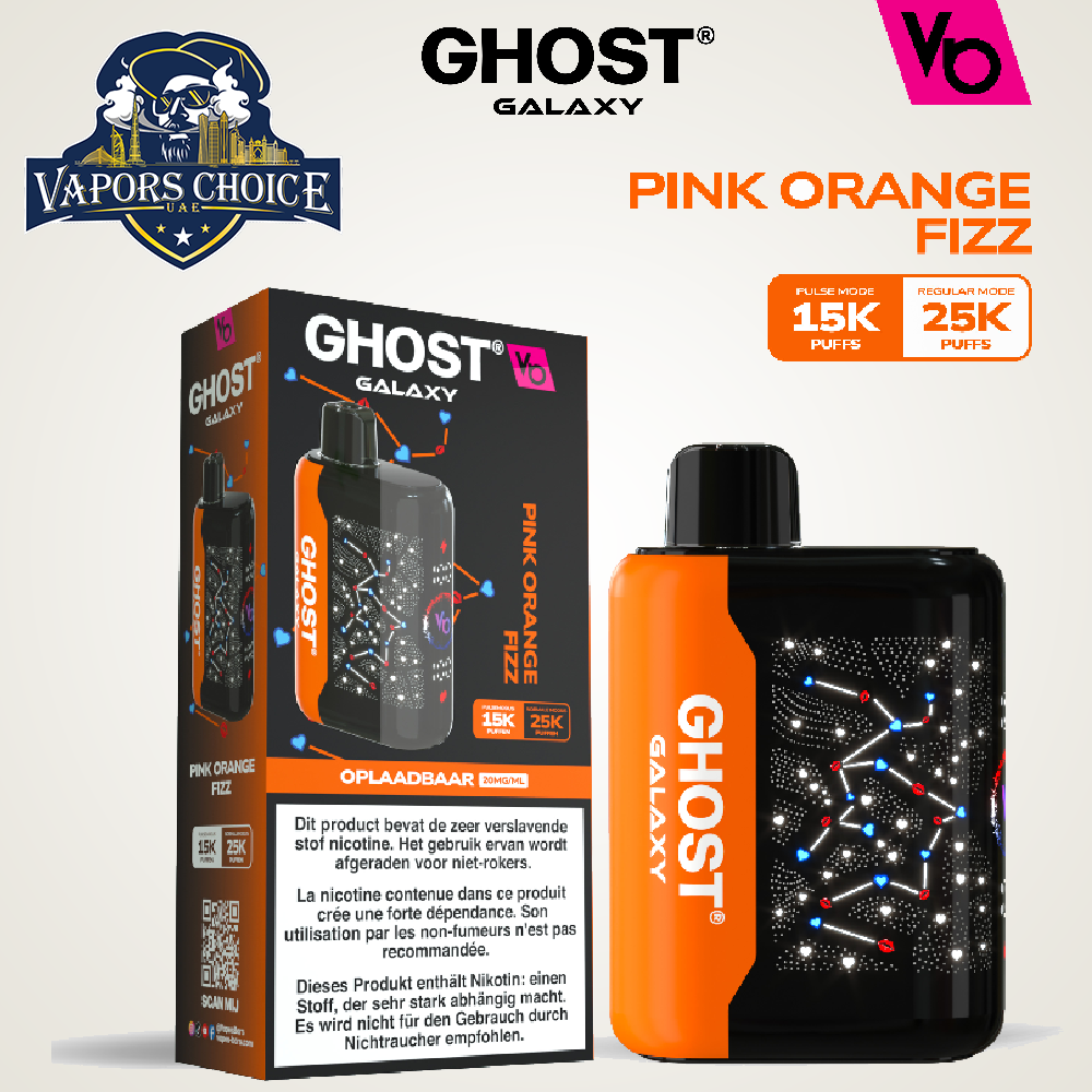 VAPES BAR GHOST GALAXY (20MG) 25000 PUFFS - DISPOSABLE VAPE