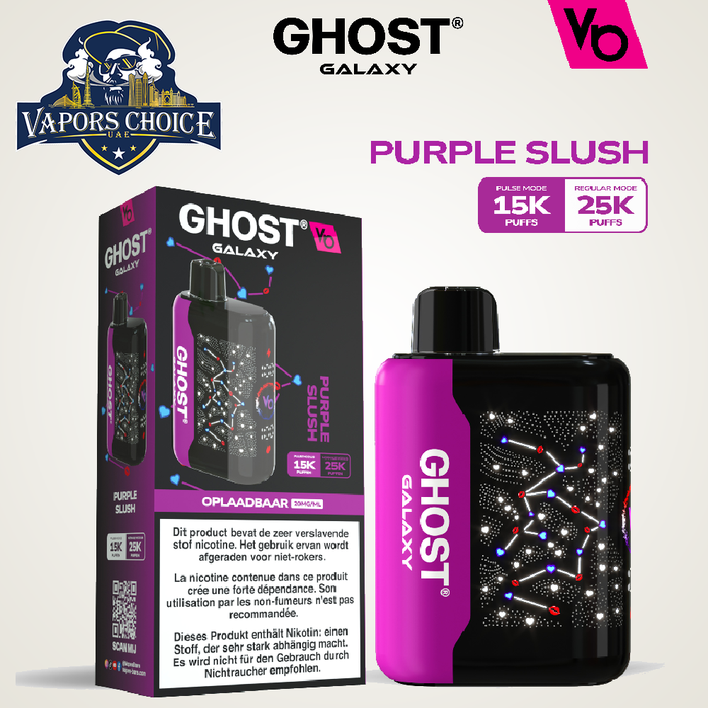 VAPES BAR GHOST GALAXY (20MG) 25000 PUFFS - DISPOSABLE VAPE