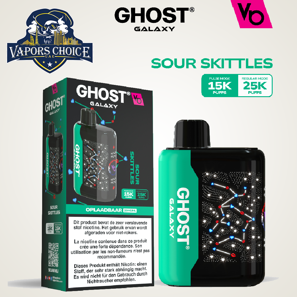 VAPES BAR GHOST GALAXY (20MG) 25000 PUFFS - DISPOSABLE VAPE