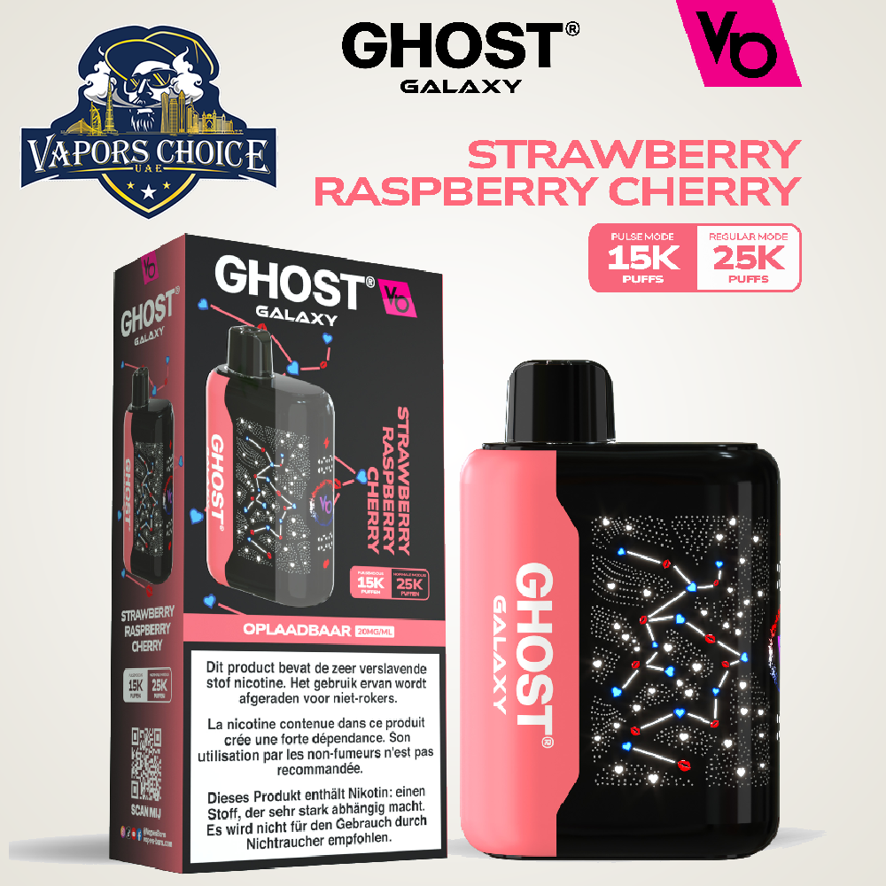 VAPES BAR GHOST GALAXY (20MG) 25000 PUFFS - DISPOSABLE VAPE