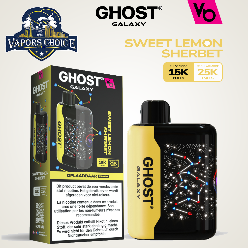 VAPES BAR GHOST GALAXY (20MG) 25000 PUFFS - DISPOSABLE VAPE - Vapors Choice UAE VAPES BAR GHOST GALAXY (20MG) 25000 PUFFS - DISPOSABLE VAPE - Vapors Choice UAE