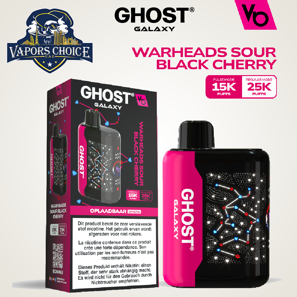 VAPES BAR GHOST GALAXY (20MG) 25000 PUFFS - DISPOSABLE VAPE